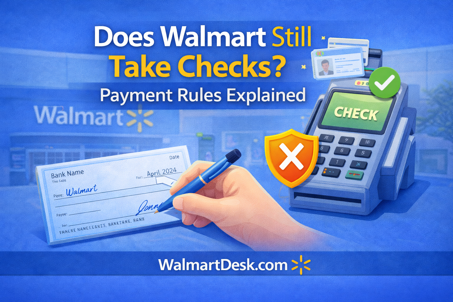 Does Walmart Still Take Checks Payment Rules Explained