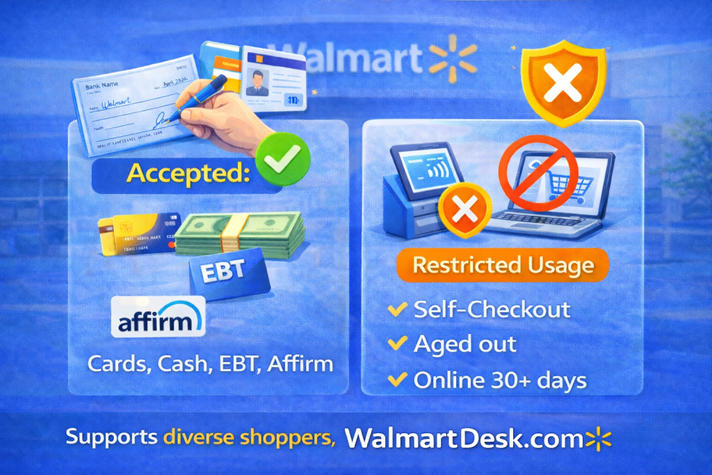 Does Walmart Still Take Checks Payment Rules Infographic