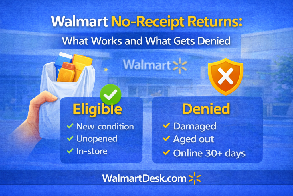 Walmart No-Receipt Returns And What Gets Denied