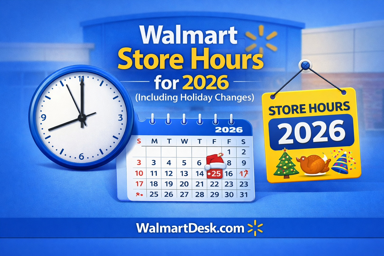Walmart Store Hours for 2026