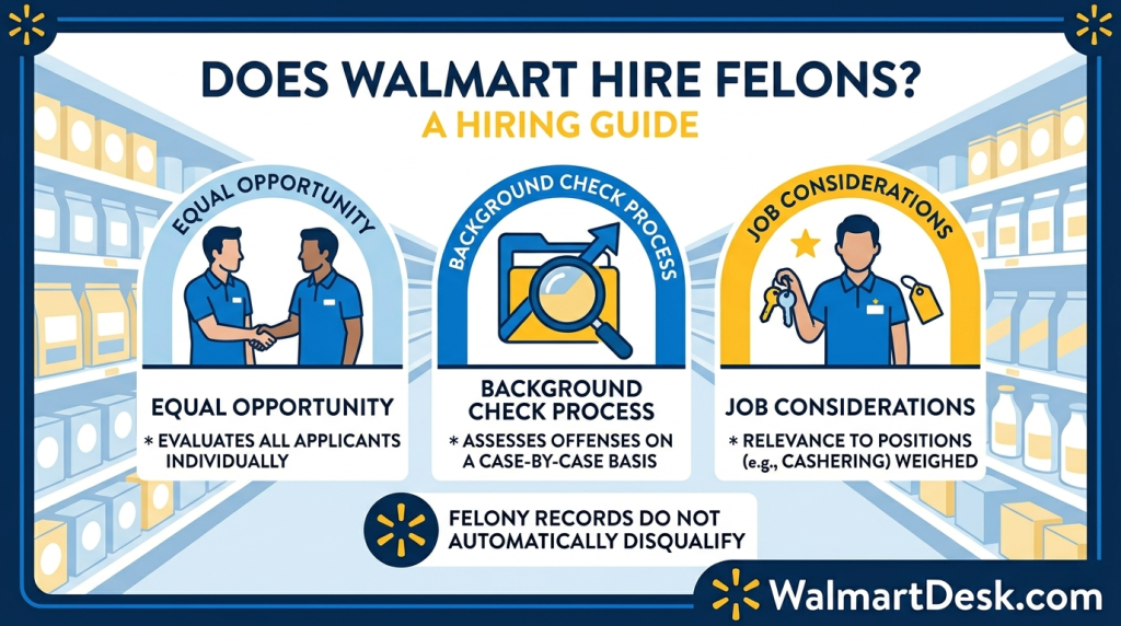 Does Walmart Hire Felons Infographic