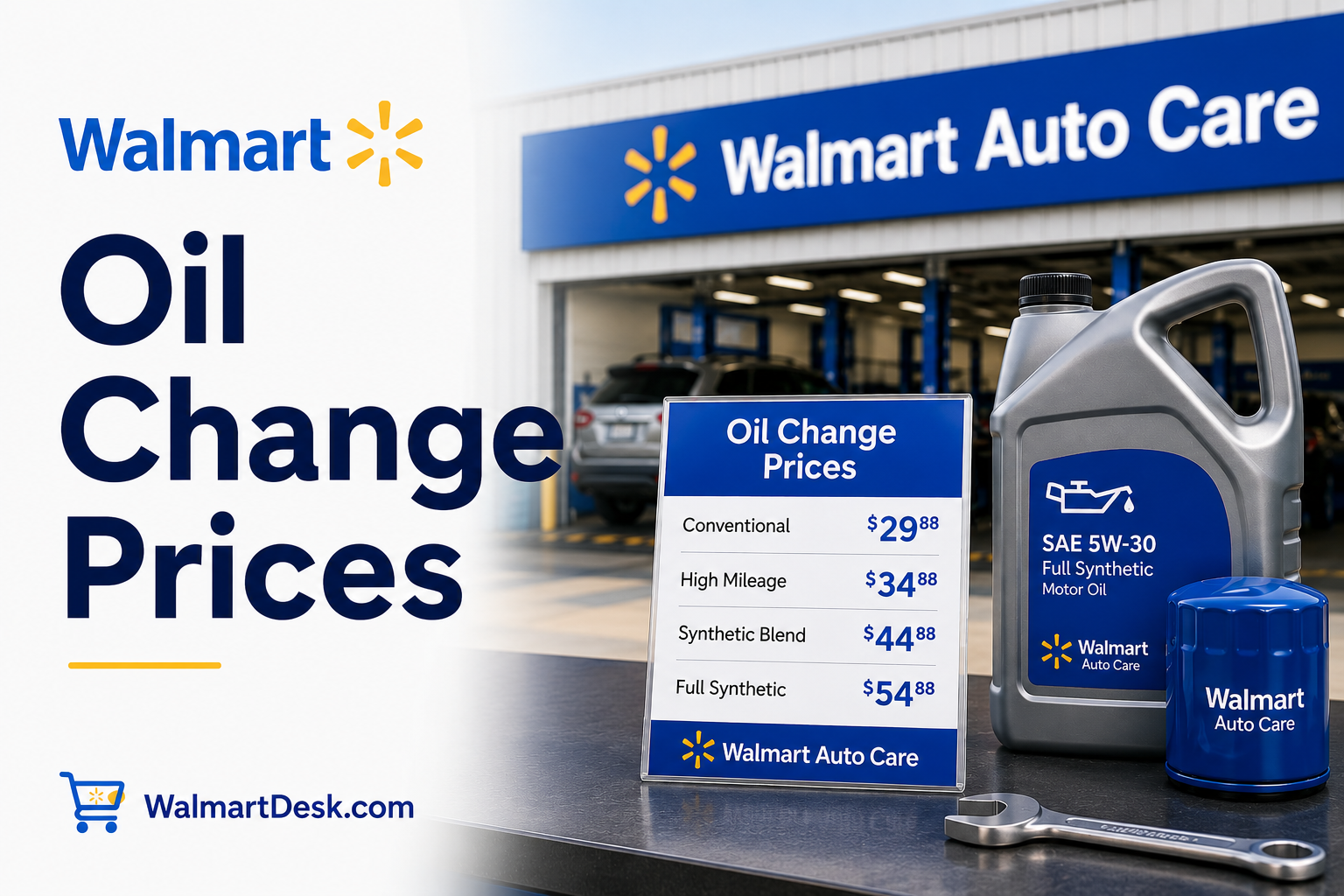 Walmart Auto Care oil change prices