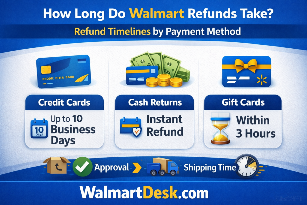 how long do walmart refunds take