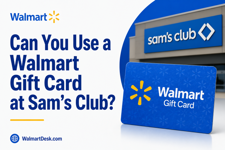Can you use Walmart gift card at Sam's Club