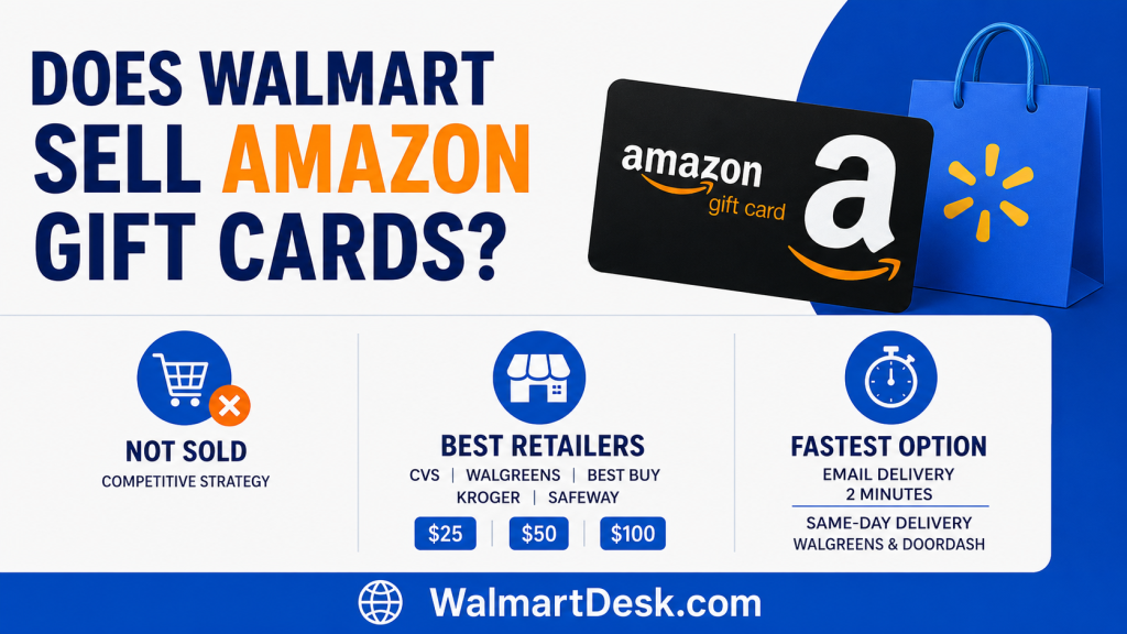 Does Walmart sell Amazon gift cards infographic