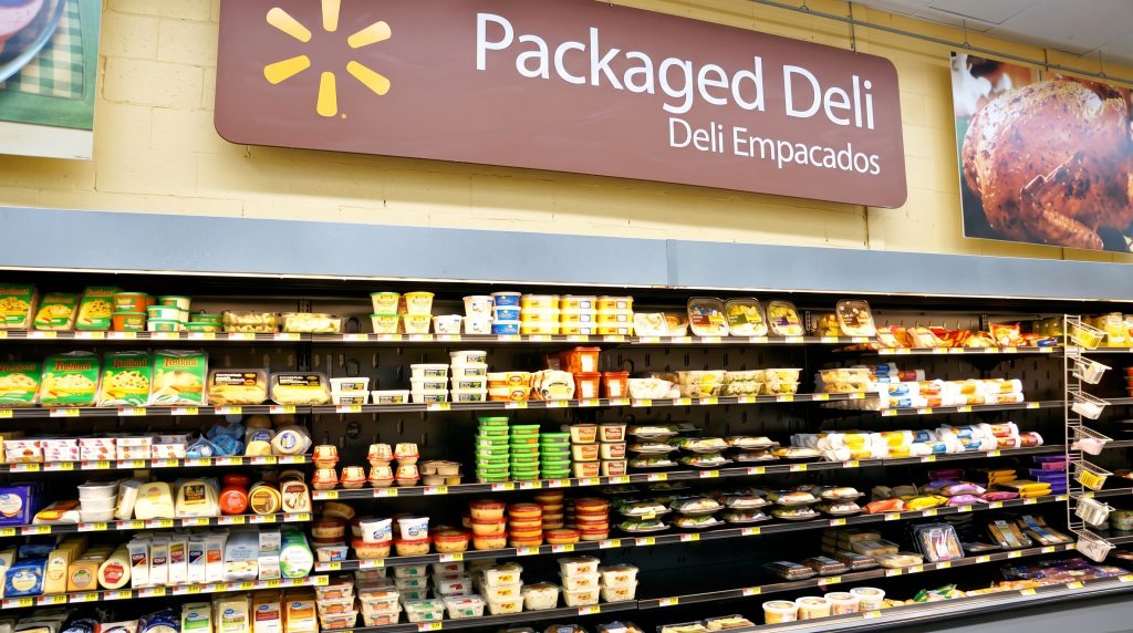 Walmart Packaged Deli section 