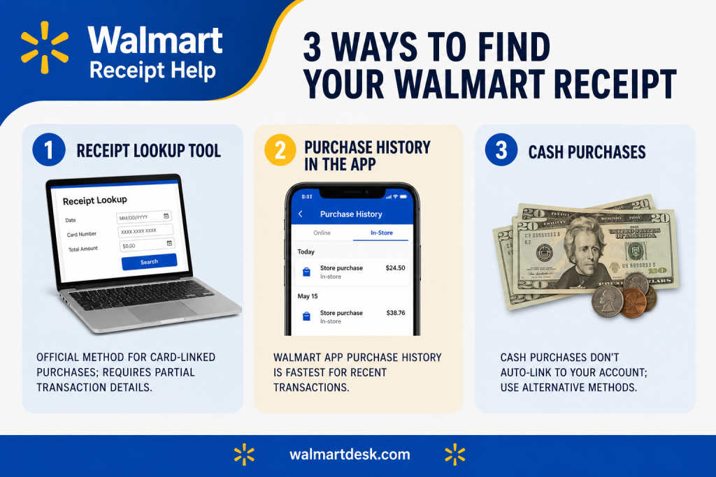 Walmart Receipt Lookup Tool Infographic