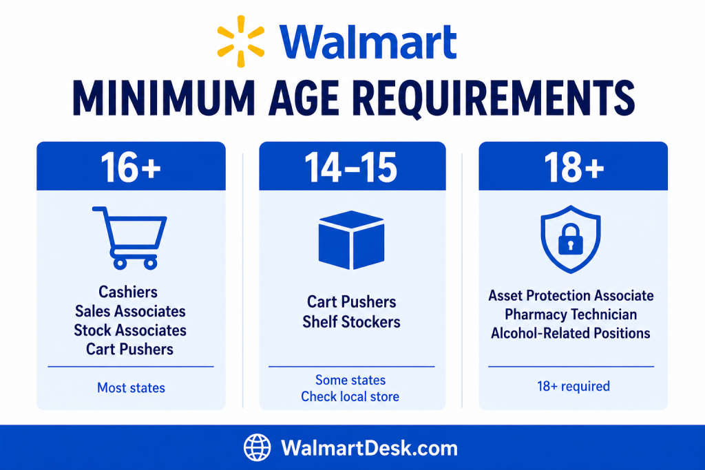 Walmart's Minimum Age Requirement infographic