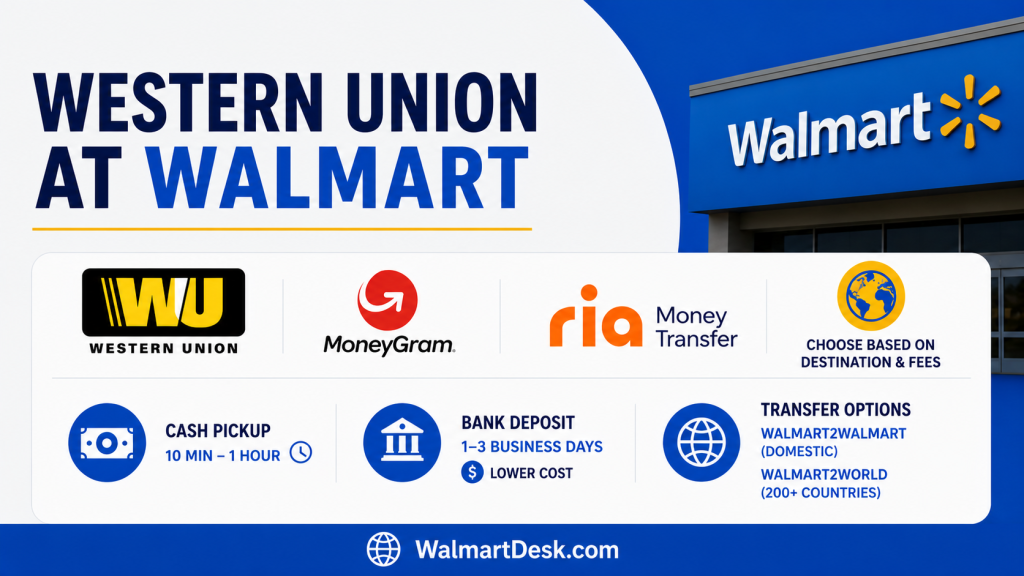 Western Union at Walmart infographic