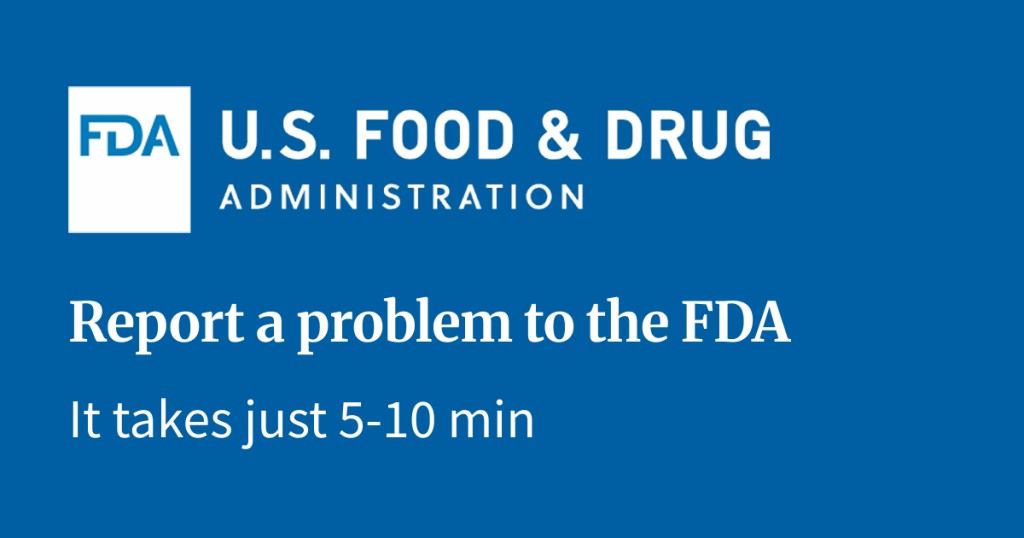 Report Food Safety Problems to FDA