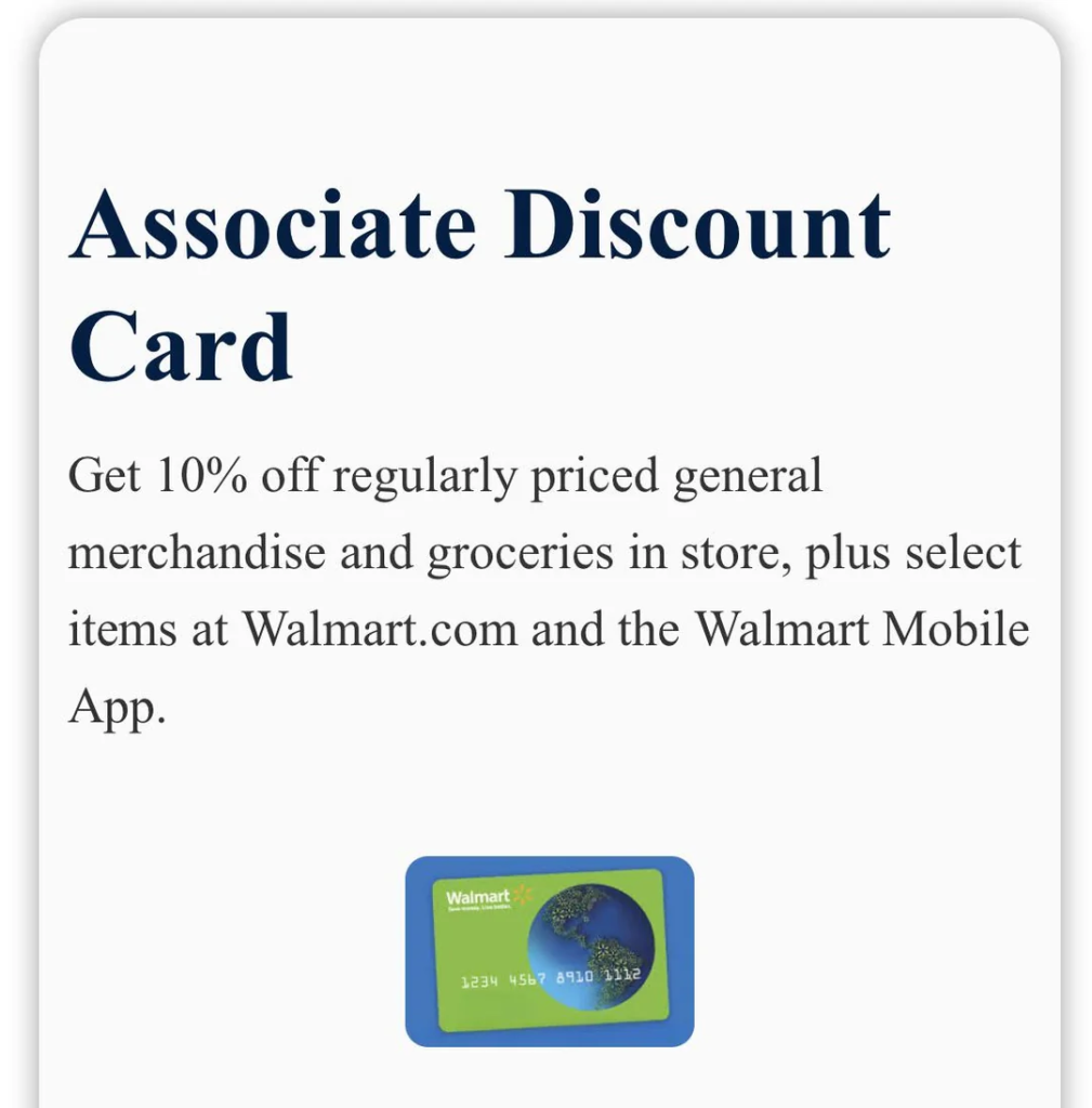 Associate Discount Card covers