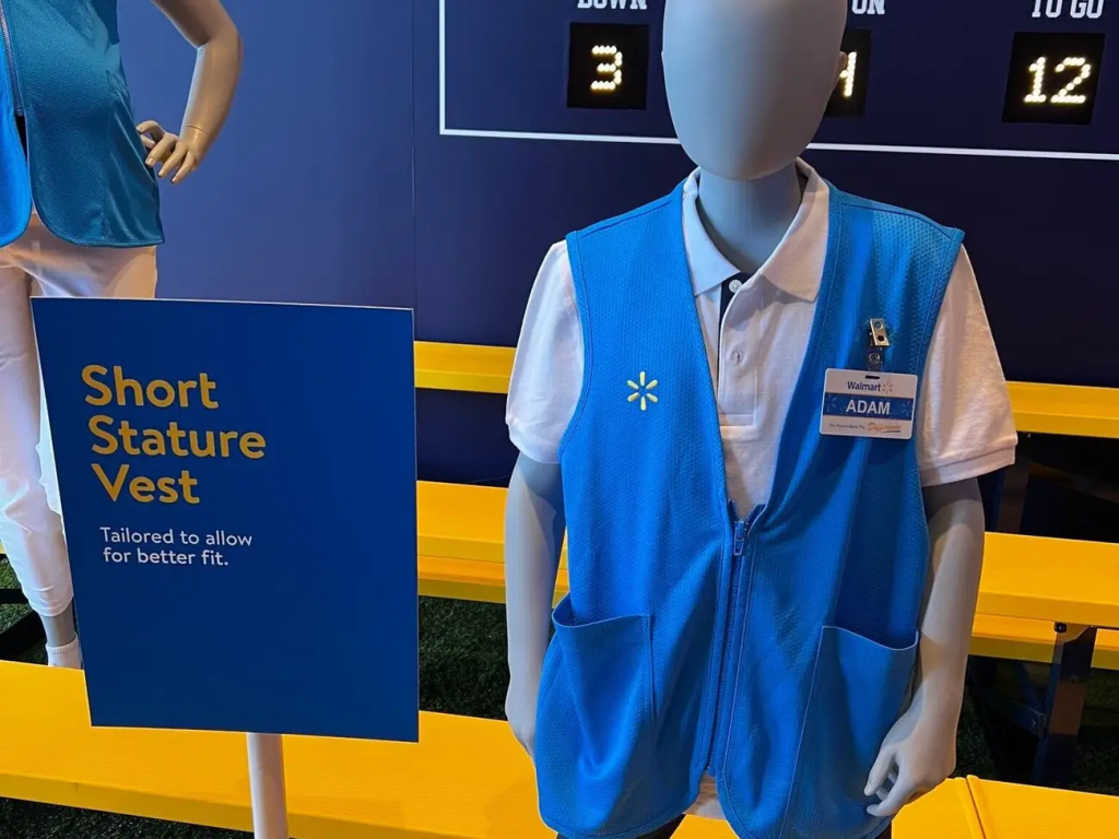 Walmart Blue Vest Uniform