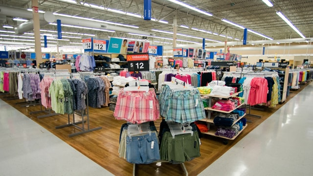 walmart clothing section