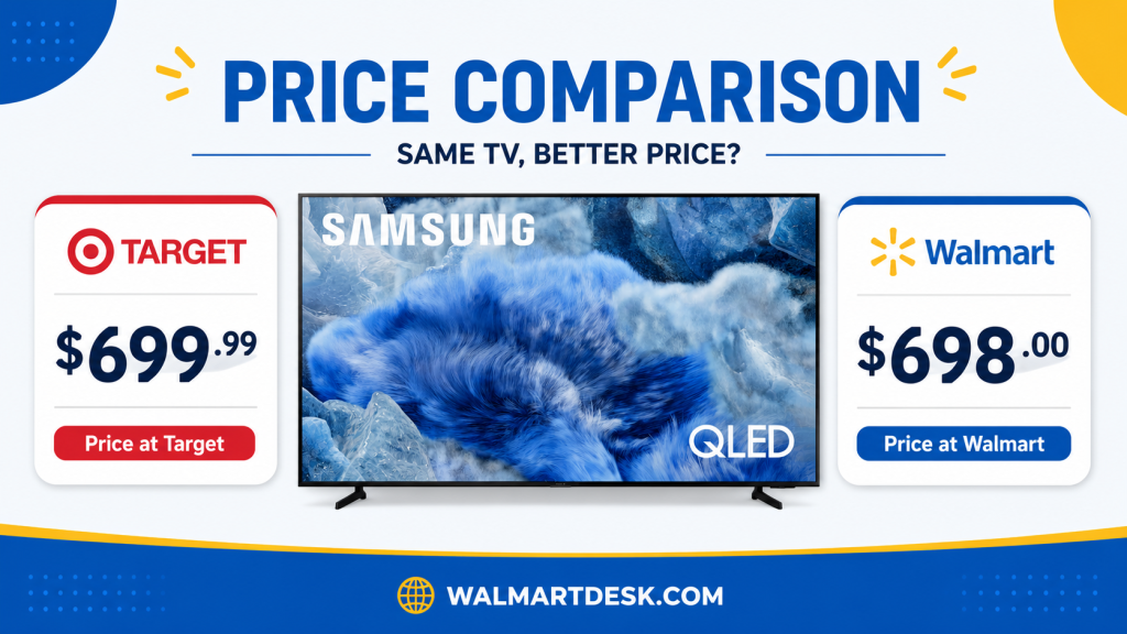 price comparison of a 55 inch samsung tv at walmart and target