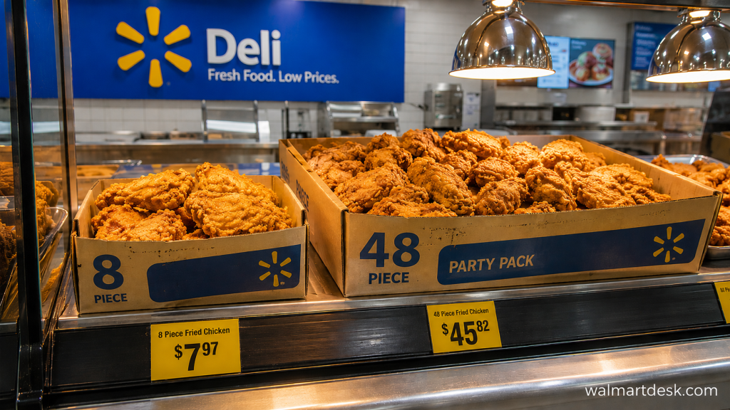 walmart deli fried chicken prices for 8 and 48 piece pack