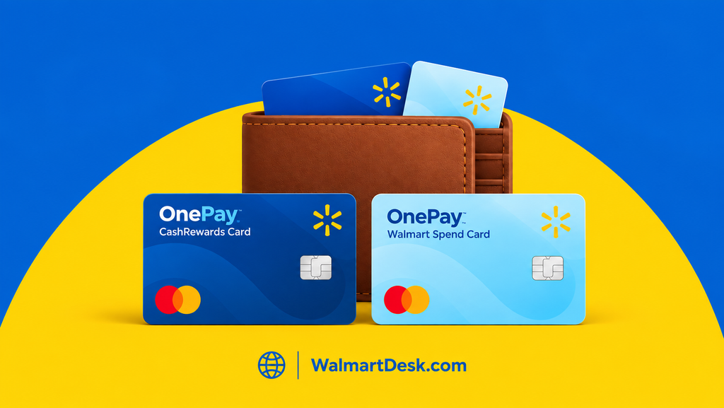 Walmart OnePay CashRewards Card and OnePay Walmart Spend Card